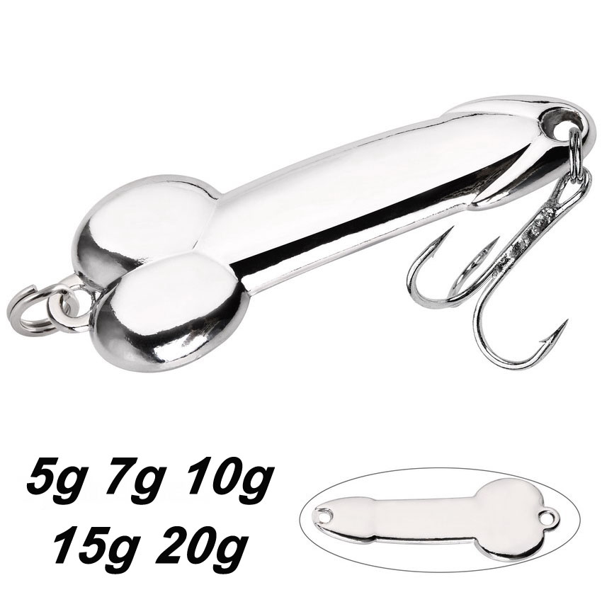 Fishing Lure Spoon - เหยื่อตกปลาโลหะทรงอวัยวะเพศชาย5g 10g 15g 20g เหยื่อเลื่อมทองเหยื่อปลอมเหยื่อแข็งจับ Pesca