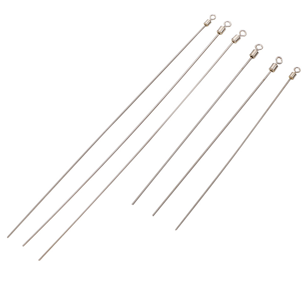 Fishing Lure Making Kit - 50Pcsลวดเหล็กยาวเสาตกปลาสแตนเลสหมุนบาร์เรลRollingอุปกรณ์ตกปลาTackle