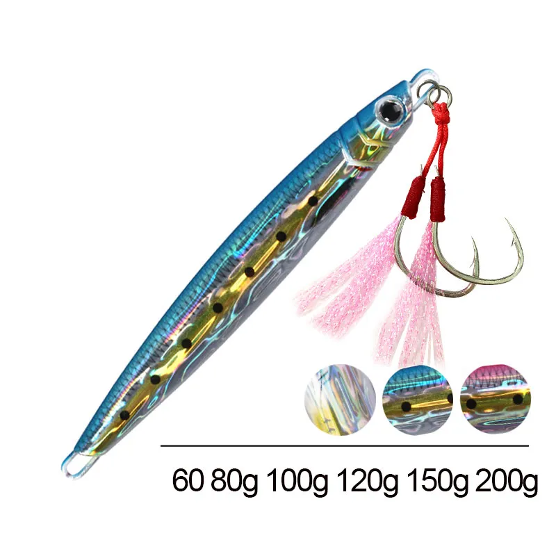 Fishing Lure Buzzbait - พิมพ์ลาย3D 60G-200g majorcraft เหยื่อล่อแนวตั้งเหยื่อตกปลาทะเลหมุนเร็ว jigpara