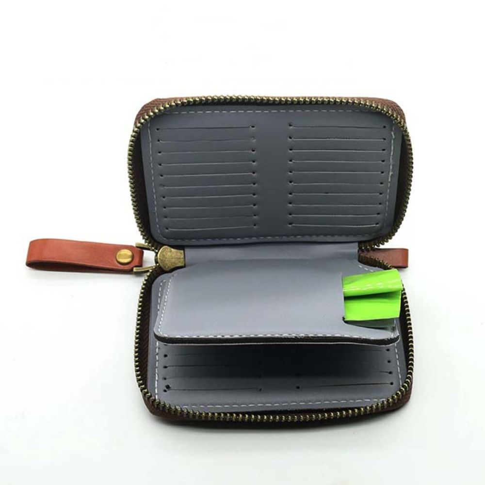 Fishing Lure Spinner - กระเป๋าใส่เหยื่อตกปลาหนัง PU กระเป๋าใส่เหยื่อตกปลา กระเป๋าใส่จิ๊กสปินเนอร์ ความจุขนาดใหญ่ พร้อมซิป
