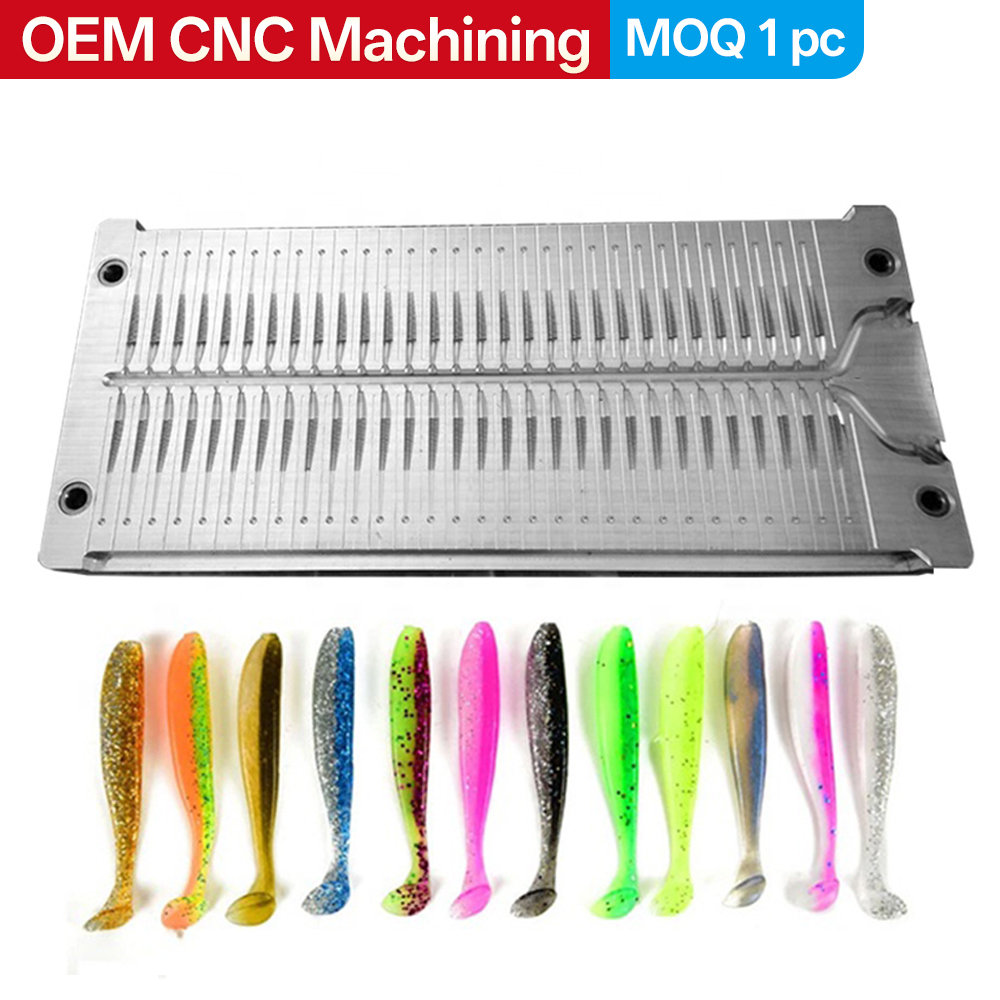 Fishing Lure Soft Plastic - แม่พิมพ์ฉีดขึ้นรูปเหยื่อปลอมแบบนิ่ม แม่พิมพ์หลอดปลาไหล แม่พิมพ์พลาสติก แม่พิมพ์ยางนิ่มแบบกำหนดเอง ผลิตเหยื่อตกปลาขนาดเล็ก