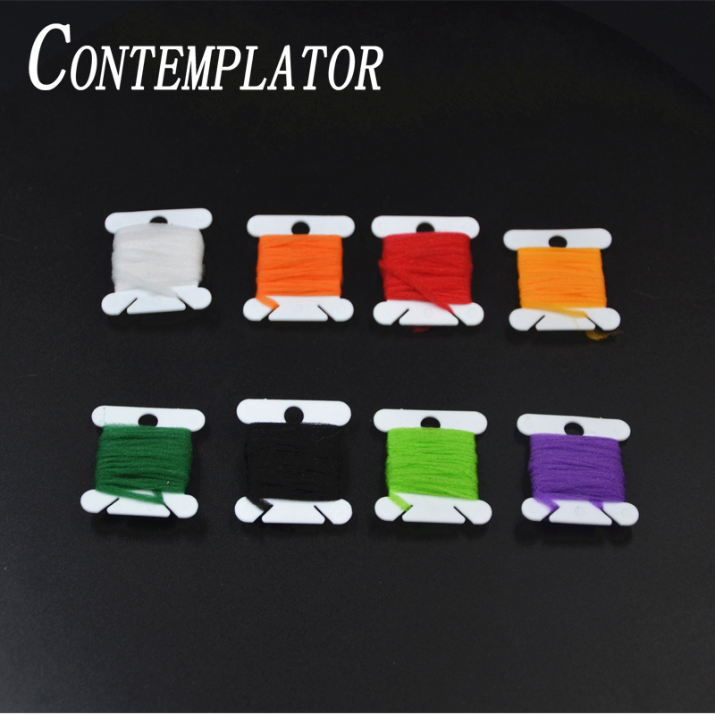 Fishing Lure Topwater - CONTEMPLATOR 8 ตัวเลือกสีแห้งแมลงวัน Parachute โพสต์แยกปีกบินผูกเส้นใย 2