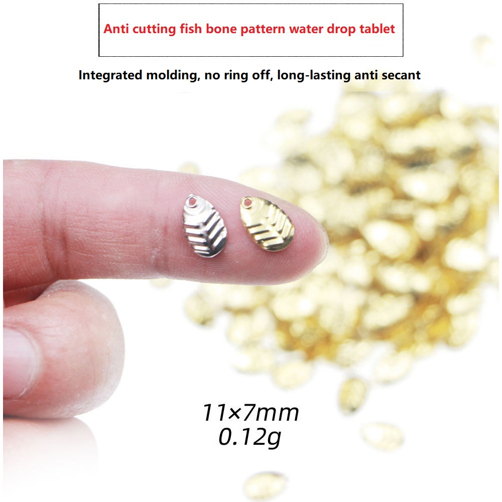Fishing Lure Spoon - 50 ชิ้น/ล็อต DIY ตกปลา Spinner แหวนเลื่อมเหยื่อเหยื่อ
