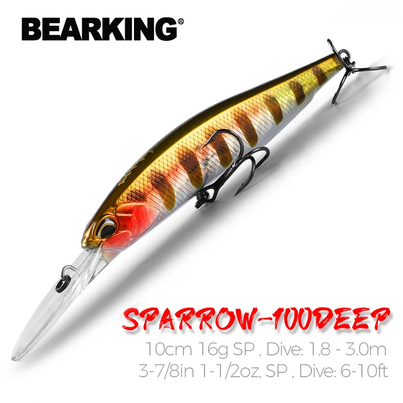 Fishing Lure Jerkbait - BEARKING 10 ซม.16g Super แม่เหล็กน้ําหนักระบบหล่อยาวใหม่เหยื่อตกปลา Hard