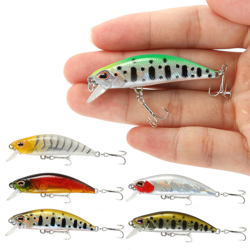 Fishing Lure Jerkbait - Mini Sinking Minnow Wobblers เหยื่อตกปลา 5.5