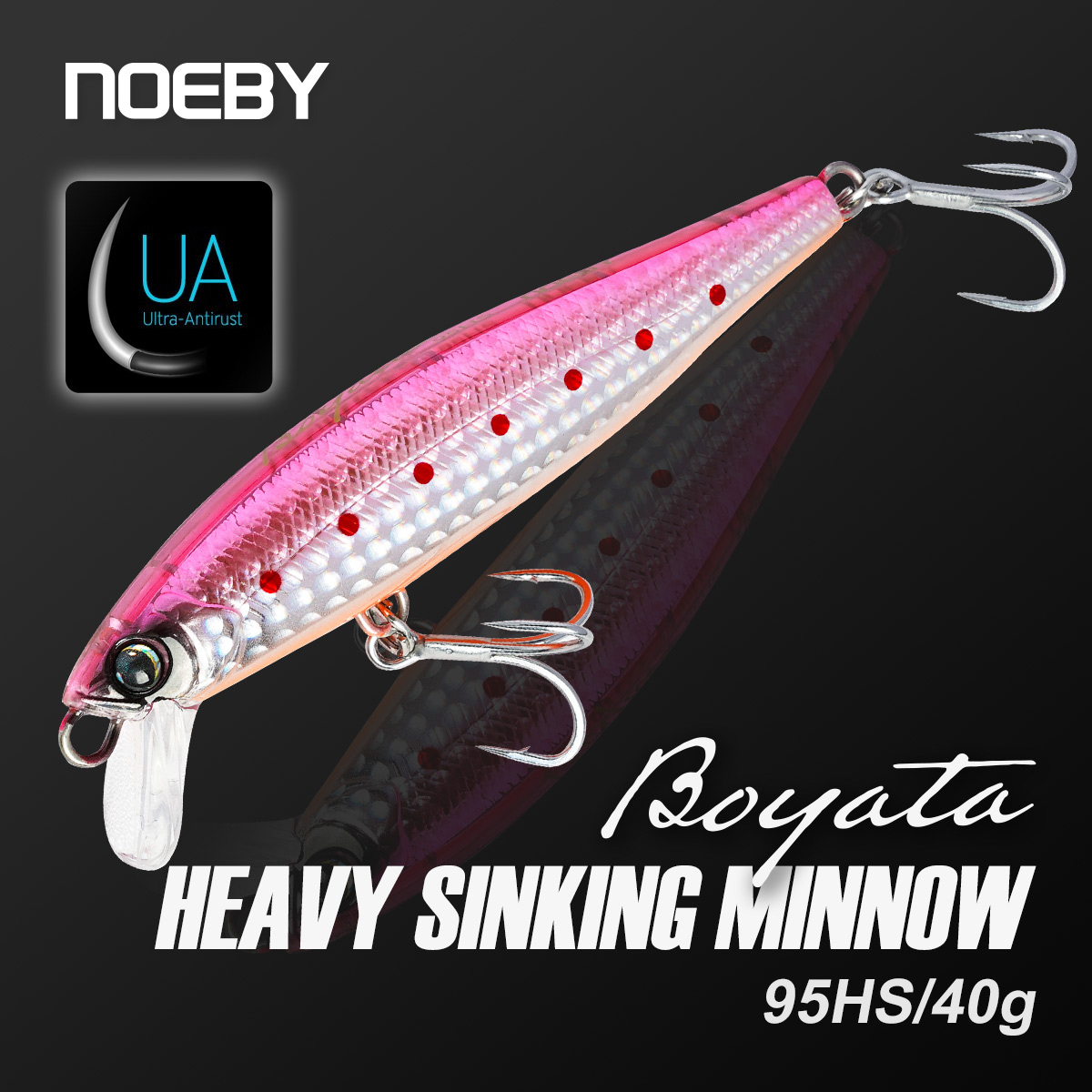 Fishing Lure Buzzbait - NOEBY เหยื่อตกปลาแบบมินโนว์ ขนาด 95 มม. น้ำหนัก