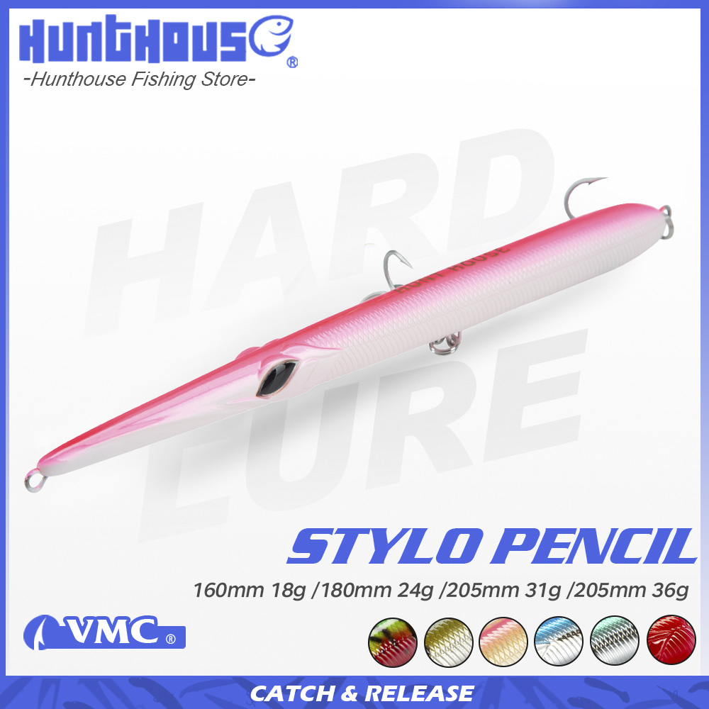 Fishing Lure Topwater - เหยื่อปลอม Hunthouse Stylo 160/180/205 มม. 18/24/31/36