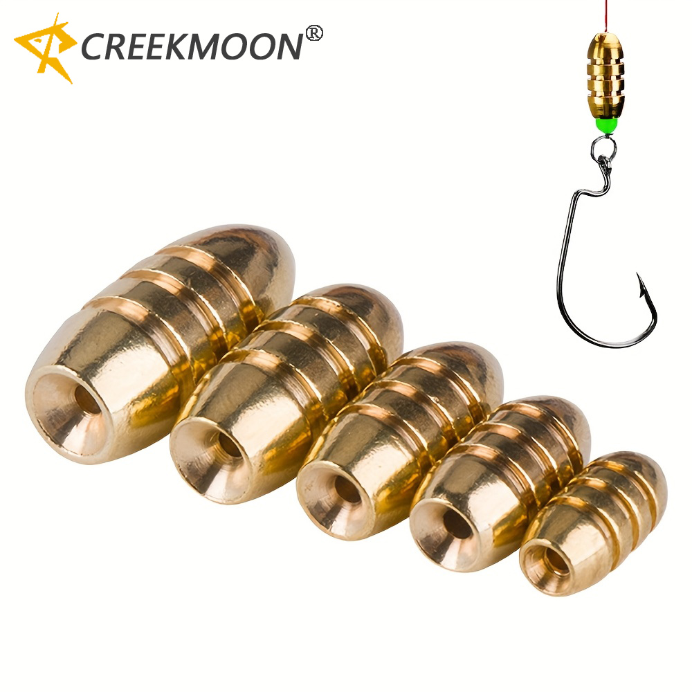 Fishing Lure Kit - ตุ้มถ่วงตกปลาทองเหลือง 20 ชิ้น น้ำหนัก 1.8 กรัม