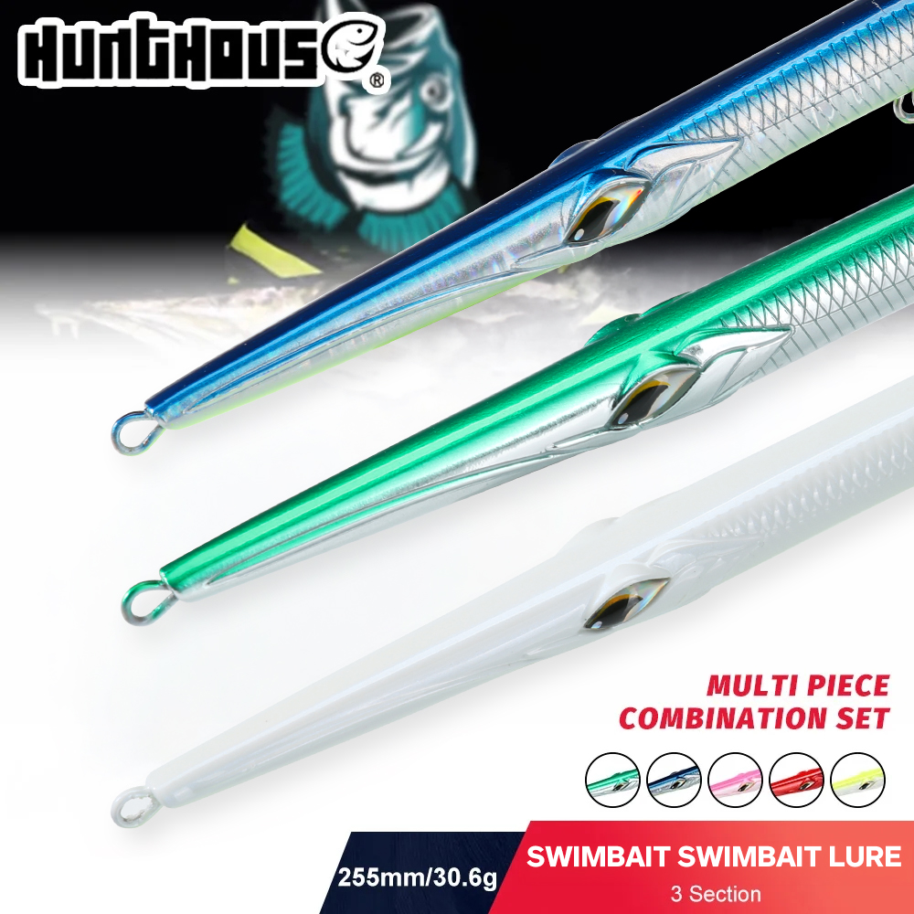 Fishing Lure Popper - เหยื่อปลอม Hunthouse 3 ชิ้น รุ่น Swimbait