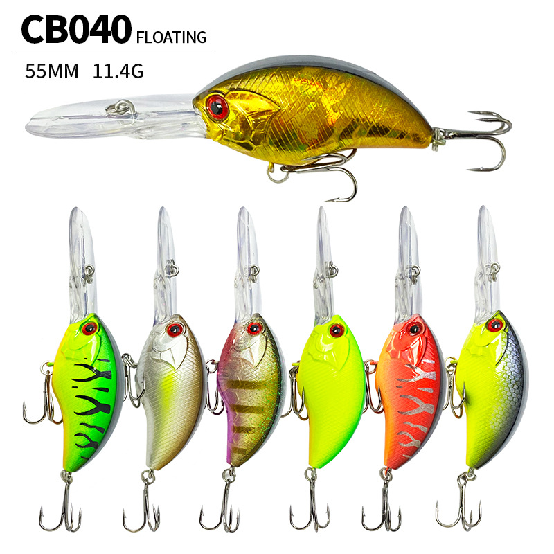 Fishing Lure Jerkbait - เหยื่อตกปลาแบบ Crankbait ขนาด 55 มม. 11.4