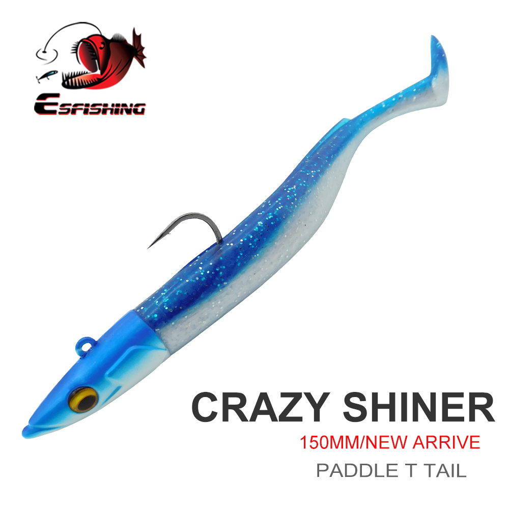 Fishing Lure Swimbait - ESFISHING เหยื่อตกปลาแบบนิ่ม Leurre Souple Crazy Paddle