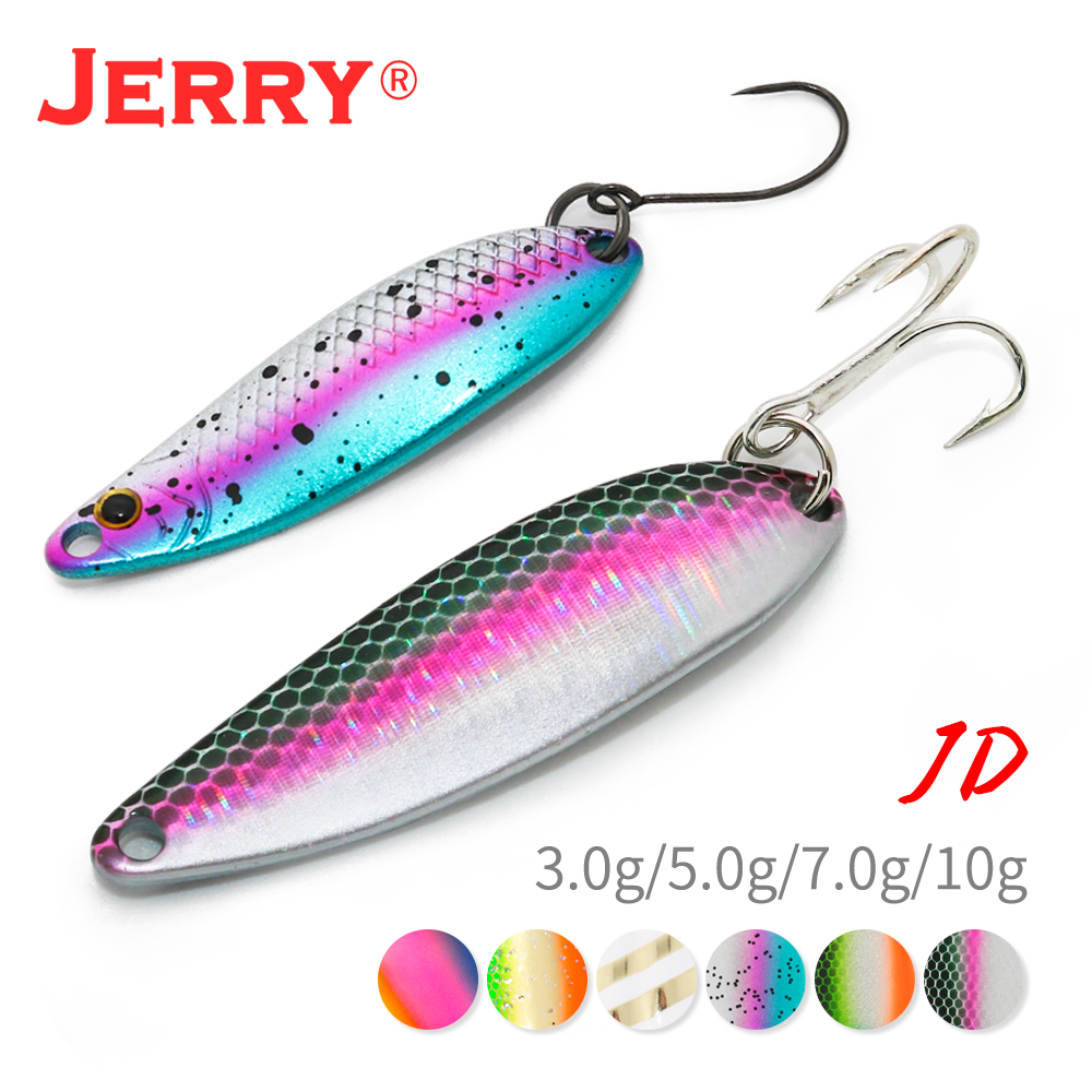 Fishing Lure Spinnerbait - Jerry JDประดิษฐ์ช้อน7G 10GโลหะJiggingเหยื่อตกปลาปลาแซลมอนZander Pesca