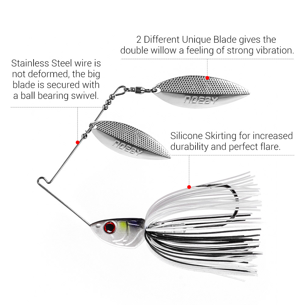 Noeby Spinnerbait 10.5G 14G 21 - Fishing Lure Blade Bait บทวิจารณ์และราคา