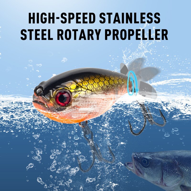 เหยื่อล่อปลาเหยื่อปลอมชนิดแข็ง - Fishing Lure Popper บทวิจารณ์และราคา