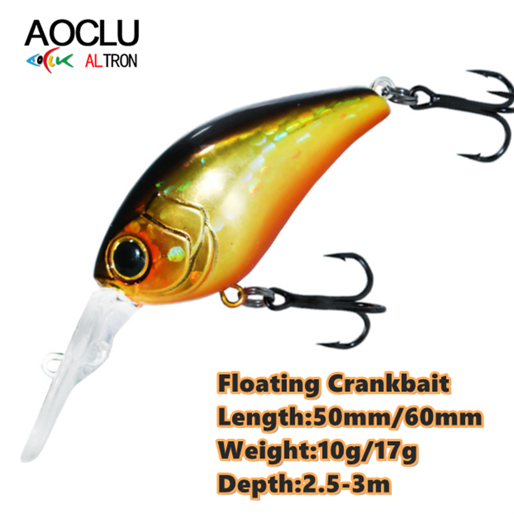 Aoclu เหยื่อล่อแบบแข็ง50มม. 10 - Fishing Lure Crankbait บทวิจารณ์และราคา