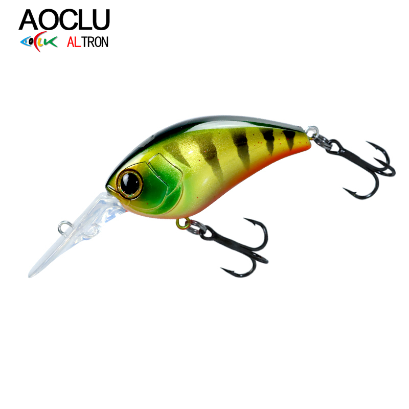 Aoclu เหยื่อล่อแบบแข็ง50มม. 10 - Fishing Lure Crankbait บทวิจารณ์และราคา