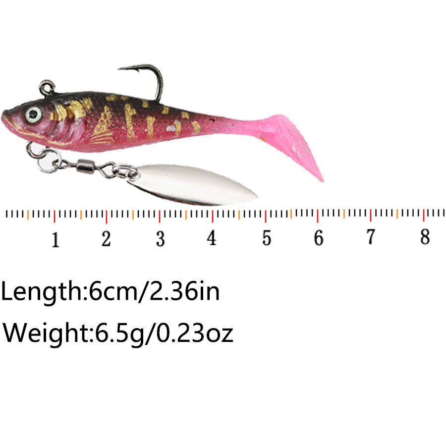 เหยื่อปลอมแบบ T-Tail 5 ชิ้น สำ - Fishing Lure Blade Bait บทวิจารณ์และราคา