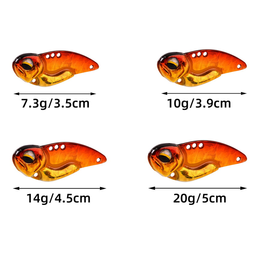 6pcs โลหะ VIB เหยื่อตกปลา 7.3g - Fishing Lure Blade Bait บทวิจารณ์และราคา