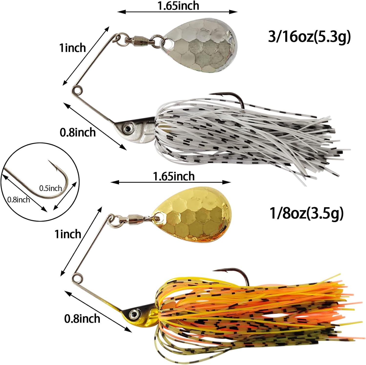 Eupheng Spinner เหยื่อช้อนลวดเ - Fishing Lure Spoon บทวิจารณ์และราคา