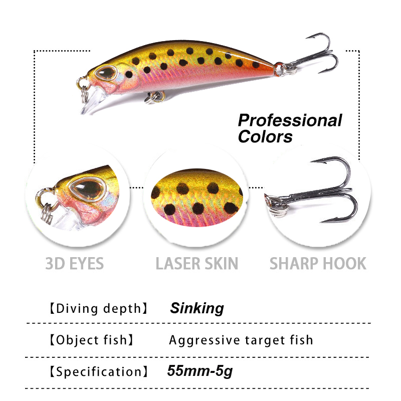WESTBASS 1PX Micro Minnow Lure - Fishing Lure Popper บทวิจารณ์และราคา