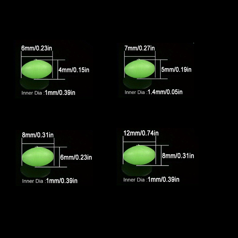 100 ชิ้น/ล็อตรูปไข่ Night Lumi - Fishing Lure Accessories บทวิจารณ์และราคา