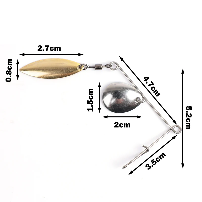 OUTKIT 5pcs 2.5g Spinner Fishi - Fishing Lure Buzzbait บทวิจารณ์และราคา
