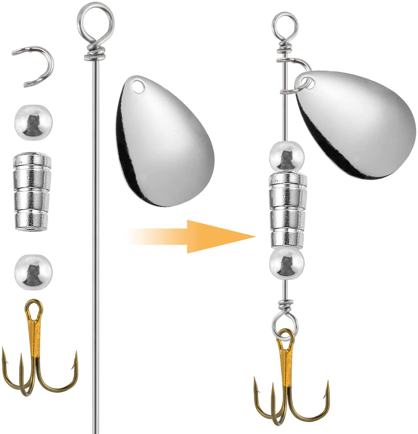 30/100pcs โตเกียว RIG SPINNER  - Fishing Lure Spinner บทวิจารณ์และราคา