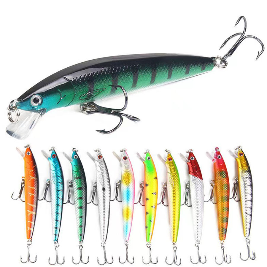 10PCS Jerkbait Minnow Swimbait - Fishing Lure Jerkbait บทวิจารณ์และราคา