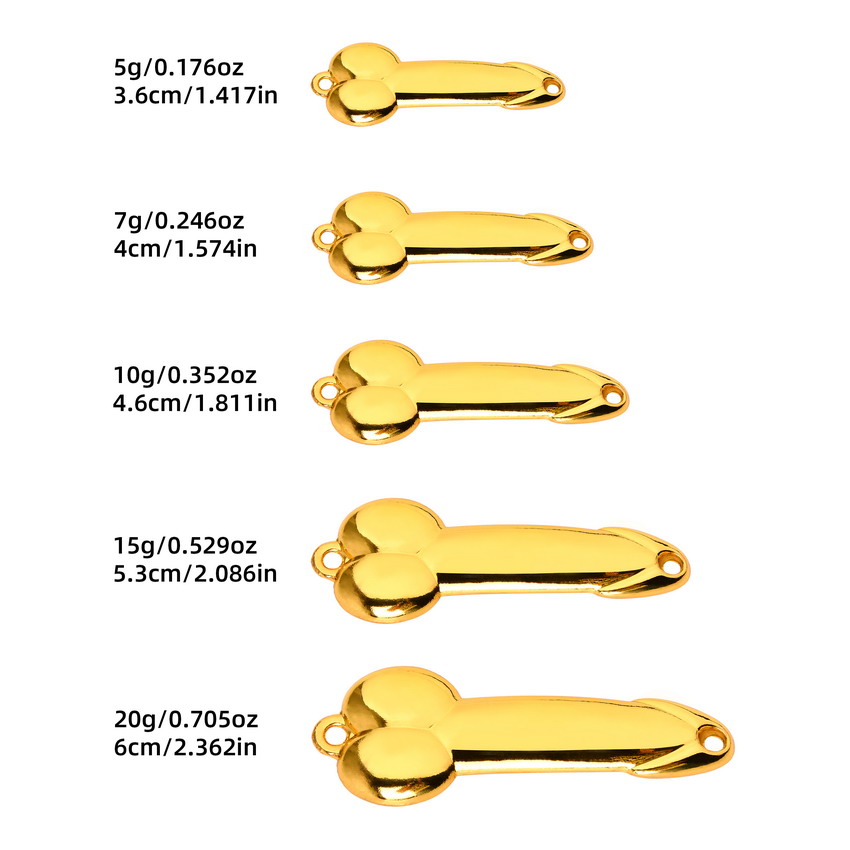 เหยื่อตกปลาโลหะทรงอวัยวะเพศชาย - Fishing Lure Spoon บทวิจารณ์และราคา