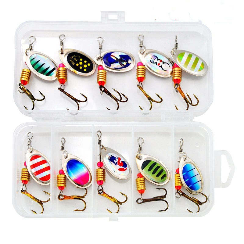 ตกปลา Lure Spinner หมุนช้อน 10 - Fishing Lure Spoon บทวิจารณ์และราคา