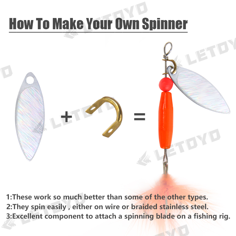 Letoyo 100ชิ้นสปินเนอร์เหล็กสแ - Fishing Lure Making Kit บทวิจารณ์และราคา