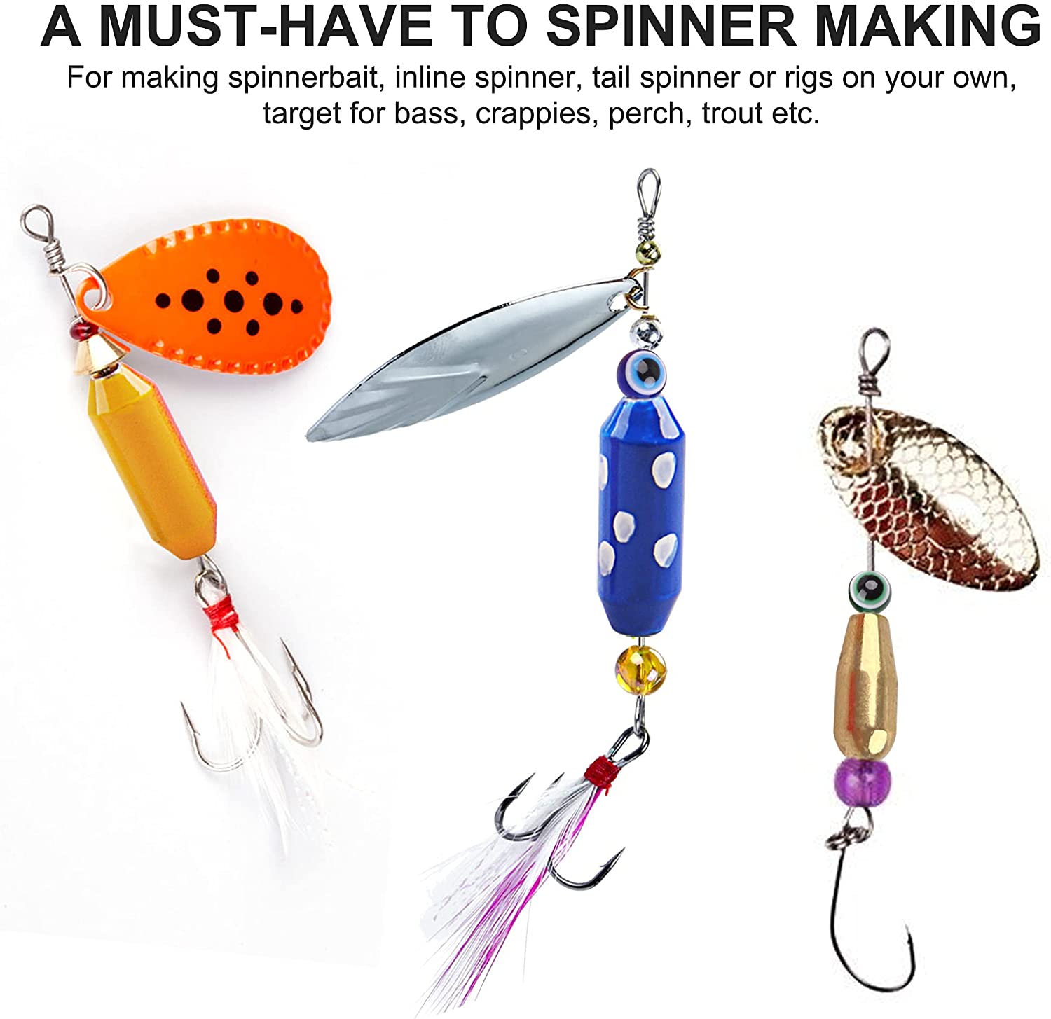 10Pcs ตกปลาทองเหลือง Spinner ล - Fishing Lure Making Kit บทวิจารณ์และราคา