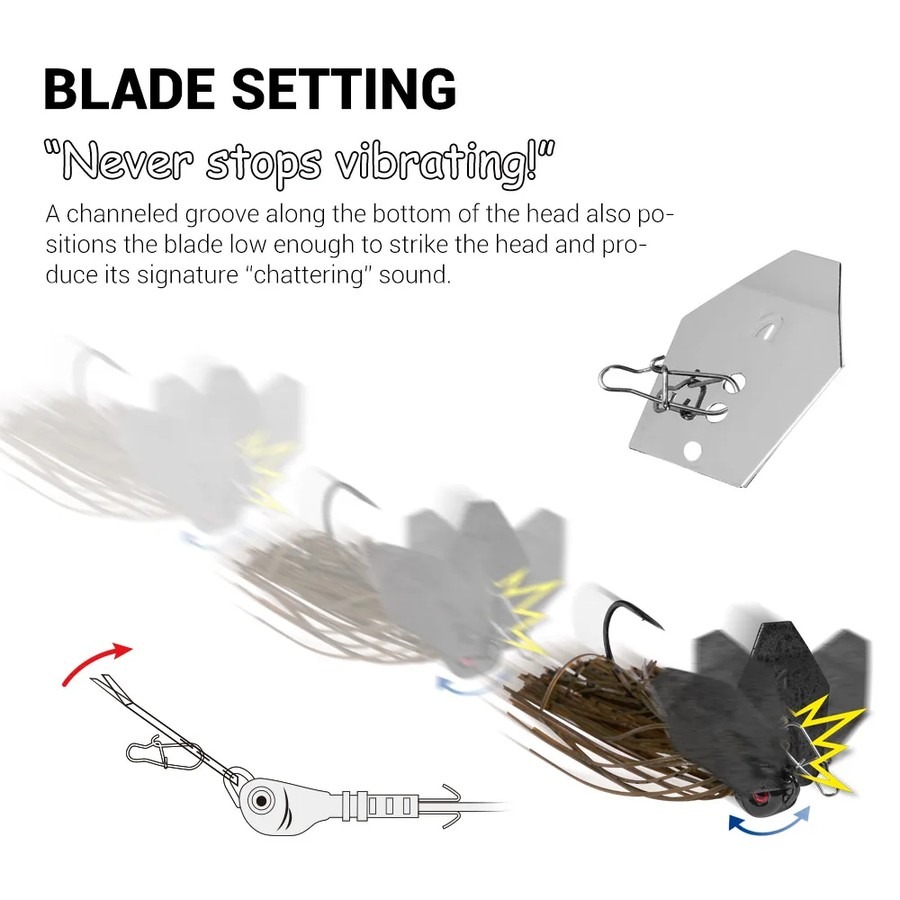 เหยื่อตกปลา Noeby Chatterbait  - Fishing Lure Blade Bait บทวิจารณ์และราคา