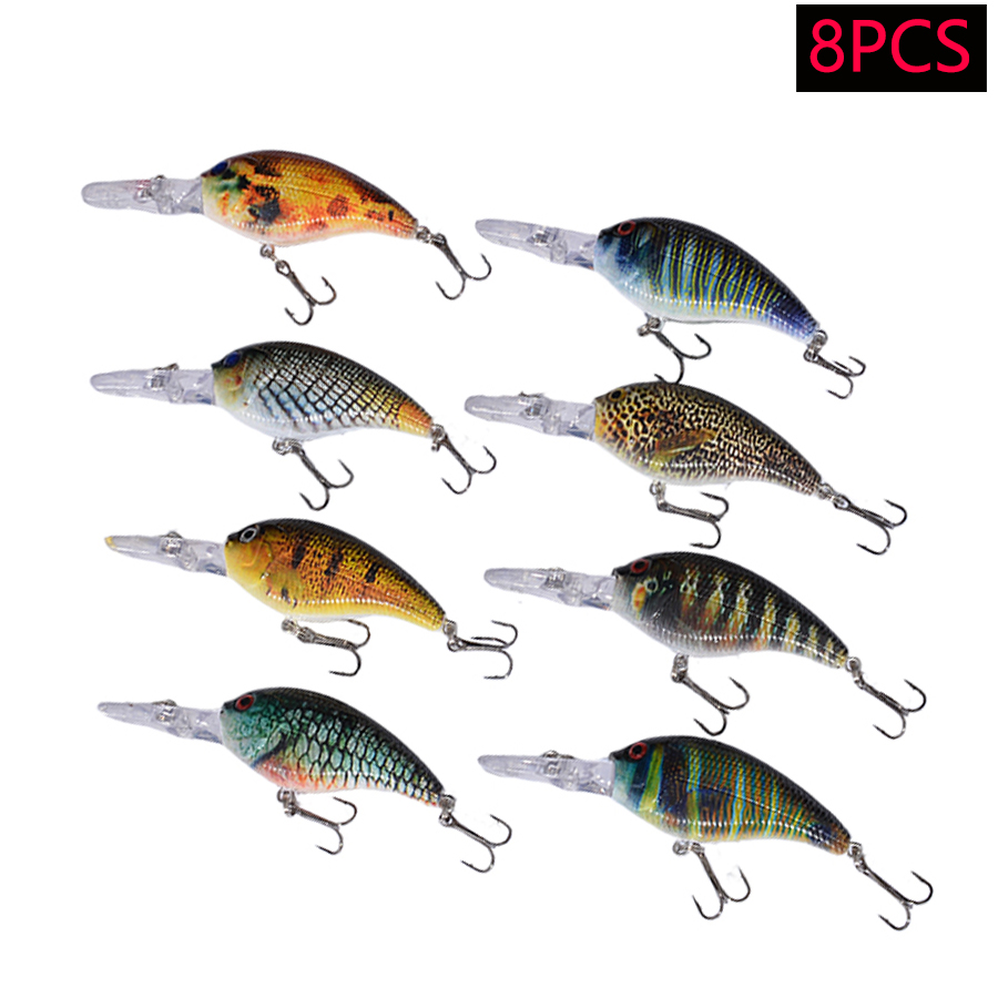 เหยื่อปลอมแบบจิ๊กเบท 8 ชิ้น ทำ - Fishing Lure Jerkbait บทวิจารณ์และราคา