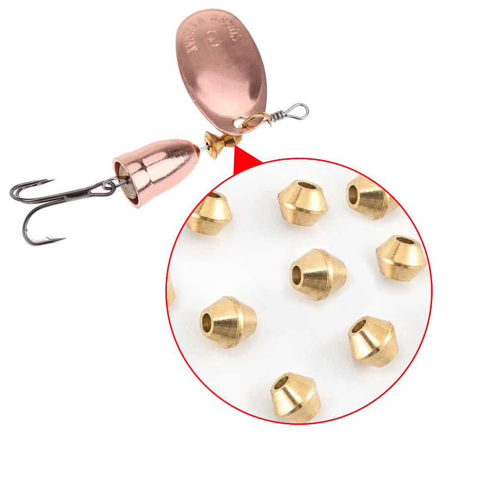 ลูกปัดทองเหลืองสำหรับทำเหยื่อต - Fishing Lure Spinner บทวิจารณ์และราคา