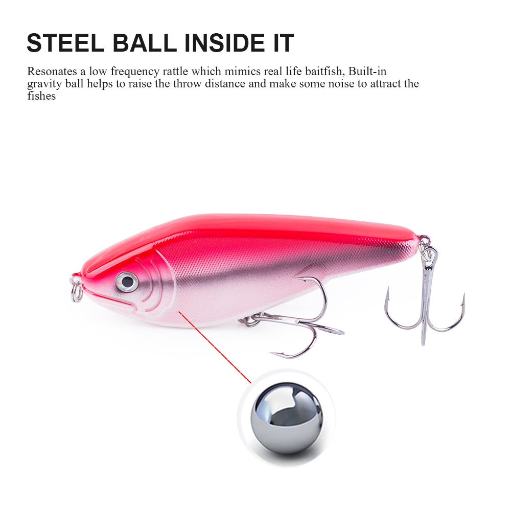 เหยื่อปลอม Hanlin NEW Glide Je - Fishing Lure Jerkbait บทวิจารณ์และราคา