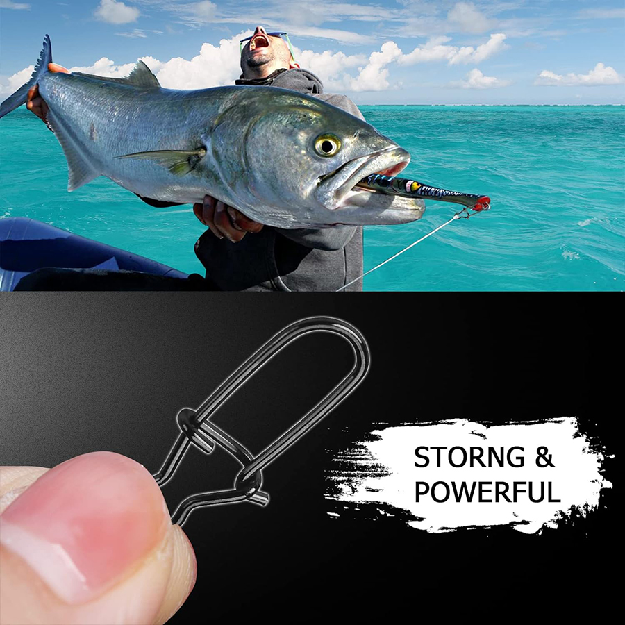 50 ชิ้น Crankbait Snaps สแตนเล - Fishing Lure Crankbait บทวิจารณ์และราคา