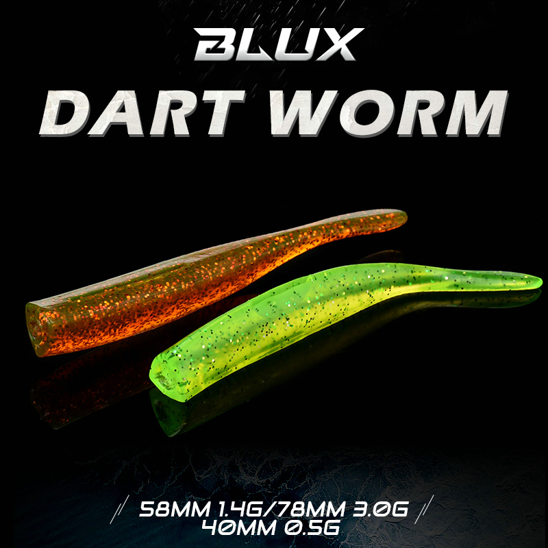 BLUX ใหม่ Dart Worm เหยื่ออ่อน - Fishing Lure Spoon บทวิจารณ์และราคา
