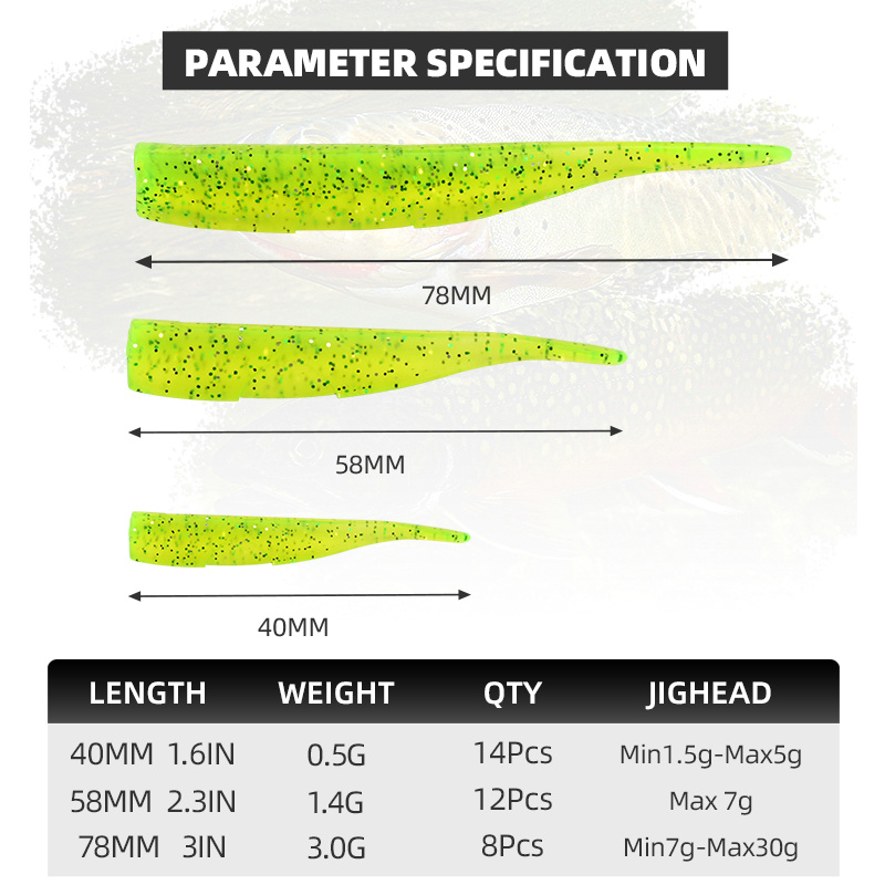 BLUX ใหม่ Dart Worm เหยื่ออ่อน - Fishing Lure Spoon บทวิจารณ์และราคา
