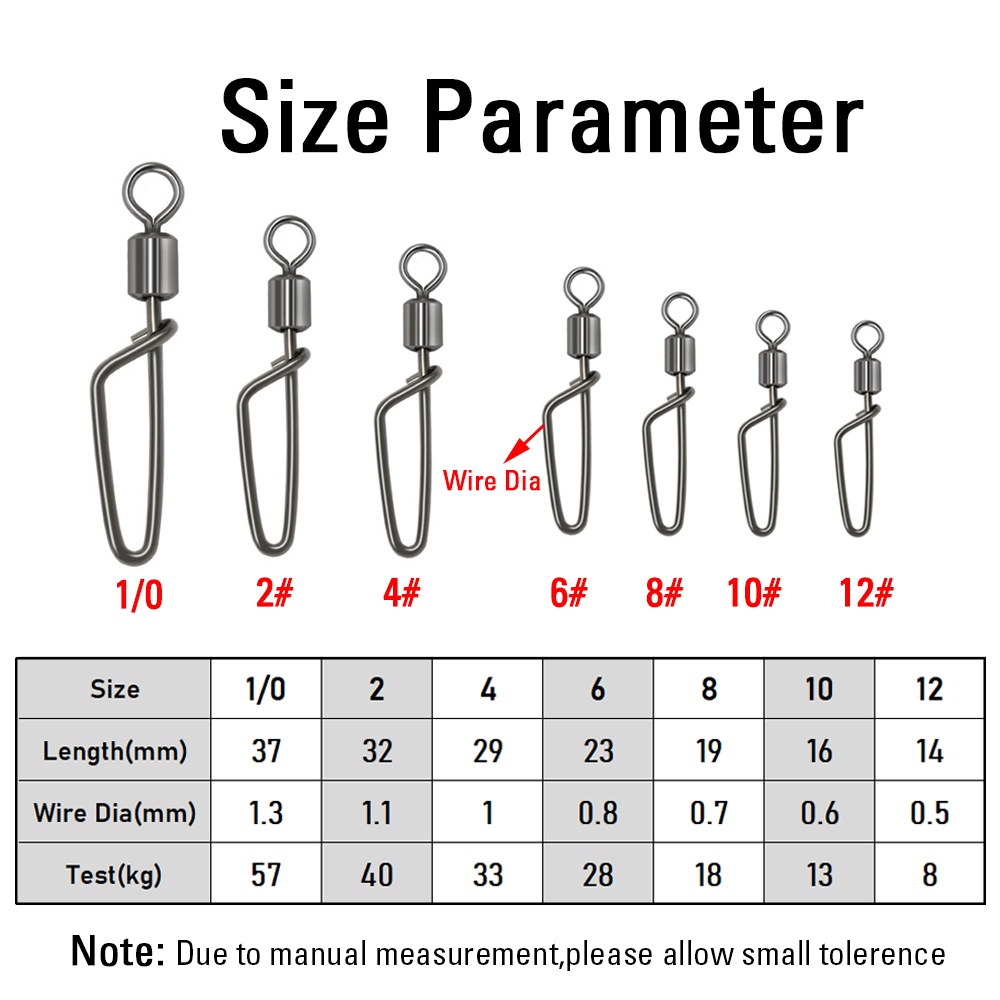 20 ชิ้น # ตะขอเกี่ยวแบบหมุนได้ - Fishing Lure Accessories บทวิจารณ์และราคา