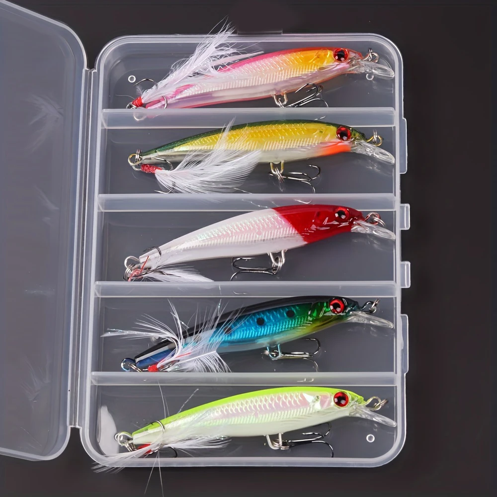 5ชิ้น/กล่อง3D เลเซอร์ Bionic E - Fishing Lure Box บทวิจารณ์และราคา