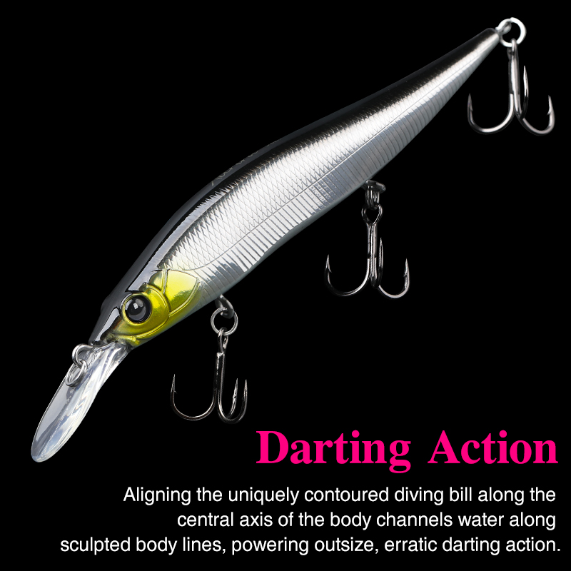 เหยื่อปลอมแบบจมช้า TSURINOYA ร - Fishing Lure Jerkbait บทวิจารณ์และราคา