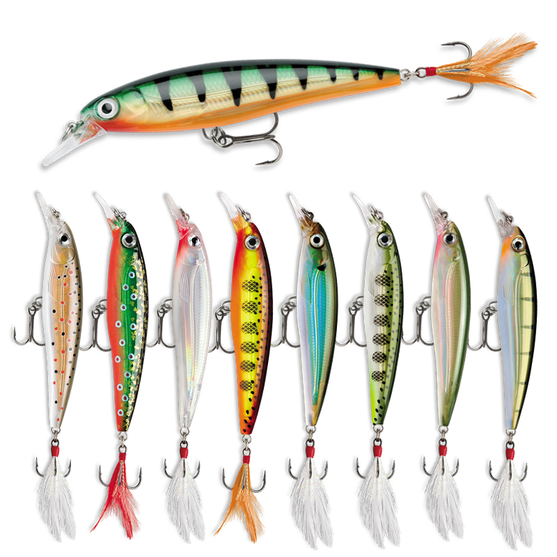 เหยื่อตกปลาขนาด70มม. 7.2กรัมเห - Fishing Lure Jerkbait บทวิจารณ์และราคา