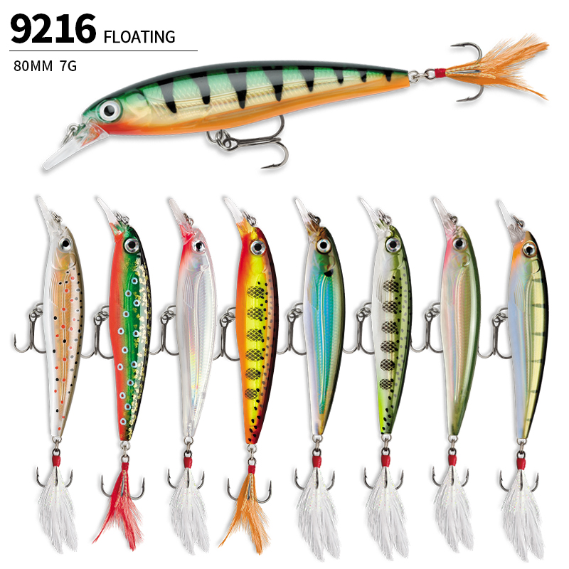เหยื่อตกปลาขนาด70มม. 7.2กรัมเห - Fishing Lure Jerkbait บทวิจารณ์และราคา
