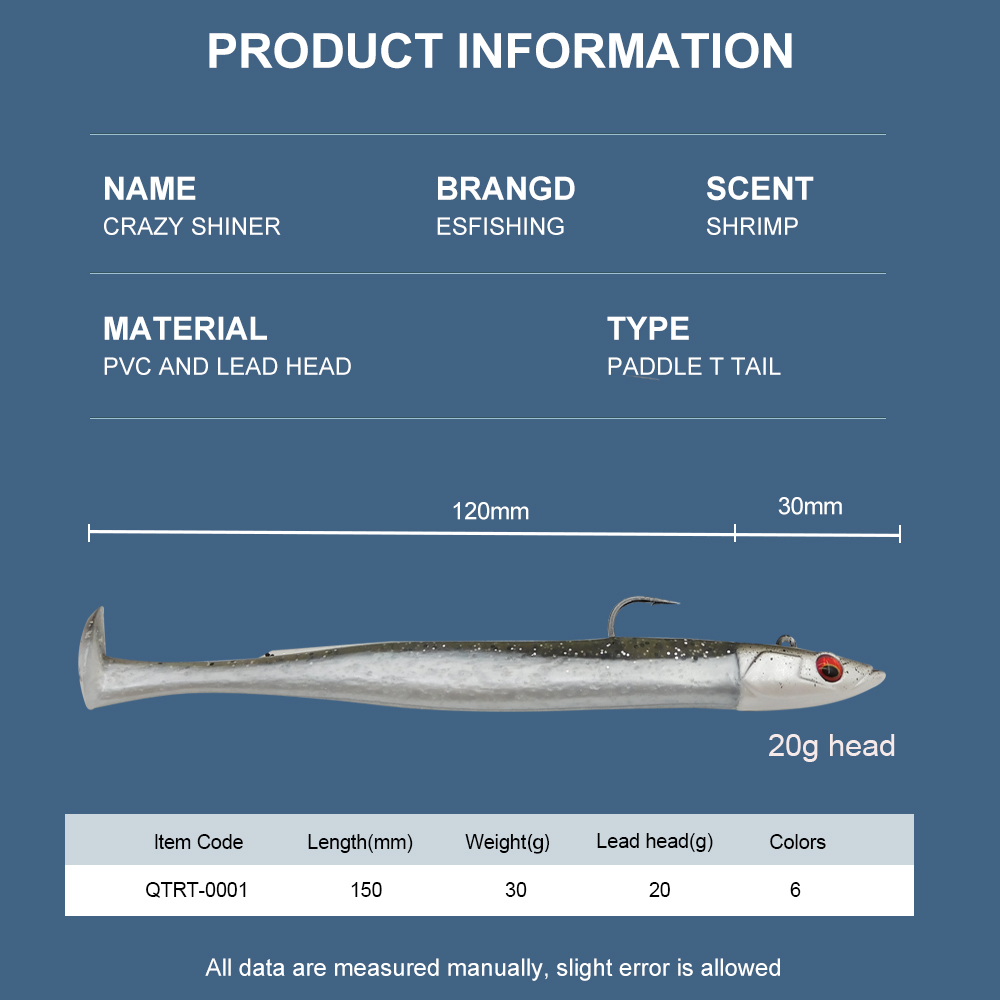 ESFISHING เหยื่อตกปลาแบบนิ่ม L - Fishing Lure Swimbait บทวิจารณ์และราคา