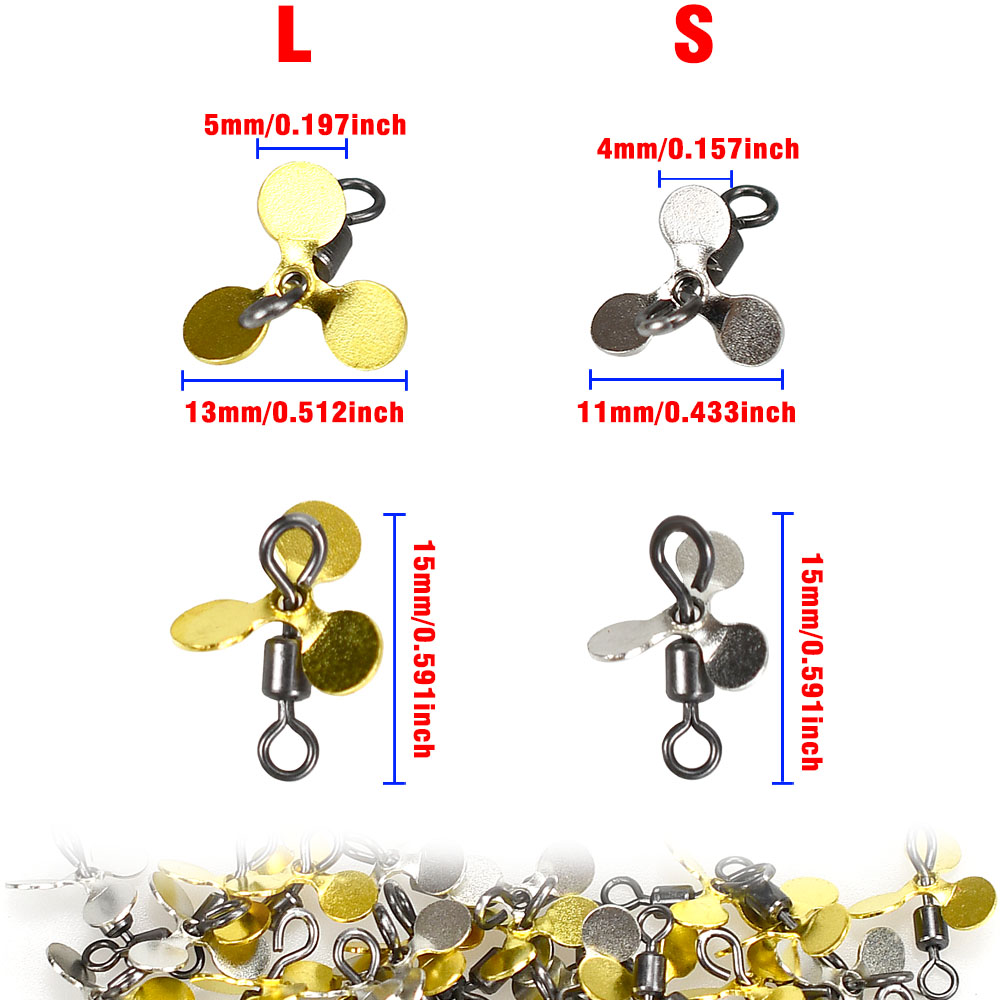 20 ชิ้นเกลียวใบมีดตกปลาใบพัดอุ - Fishing Lure Blade Bait บทวิจารณ์และราคา