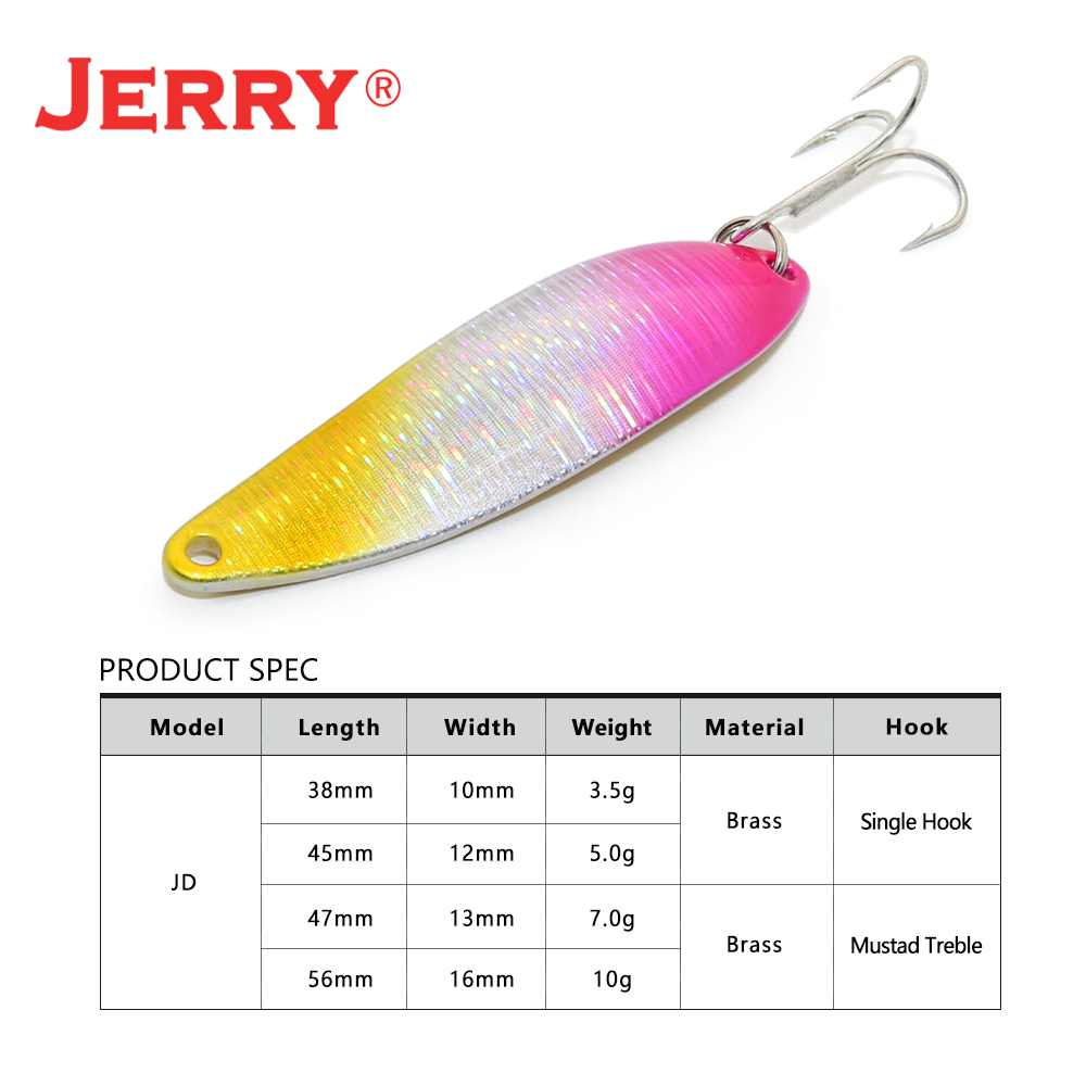 Jerry JDประดิษฐ์ช้อน7G 10Gโลหะ - Fishing Lure Spinnerbait บทวิจารณ์และราคา