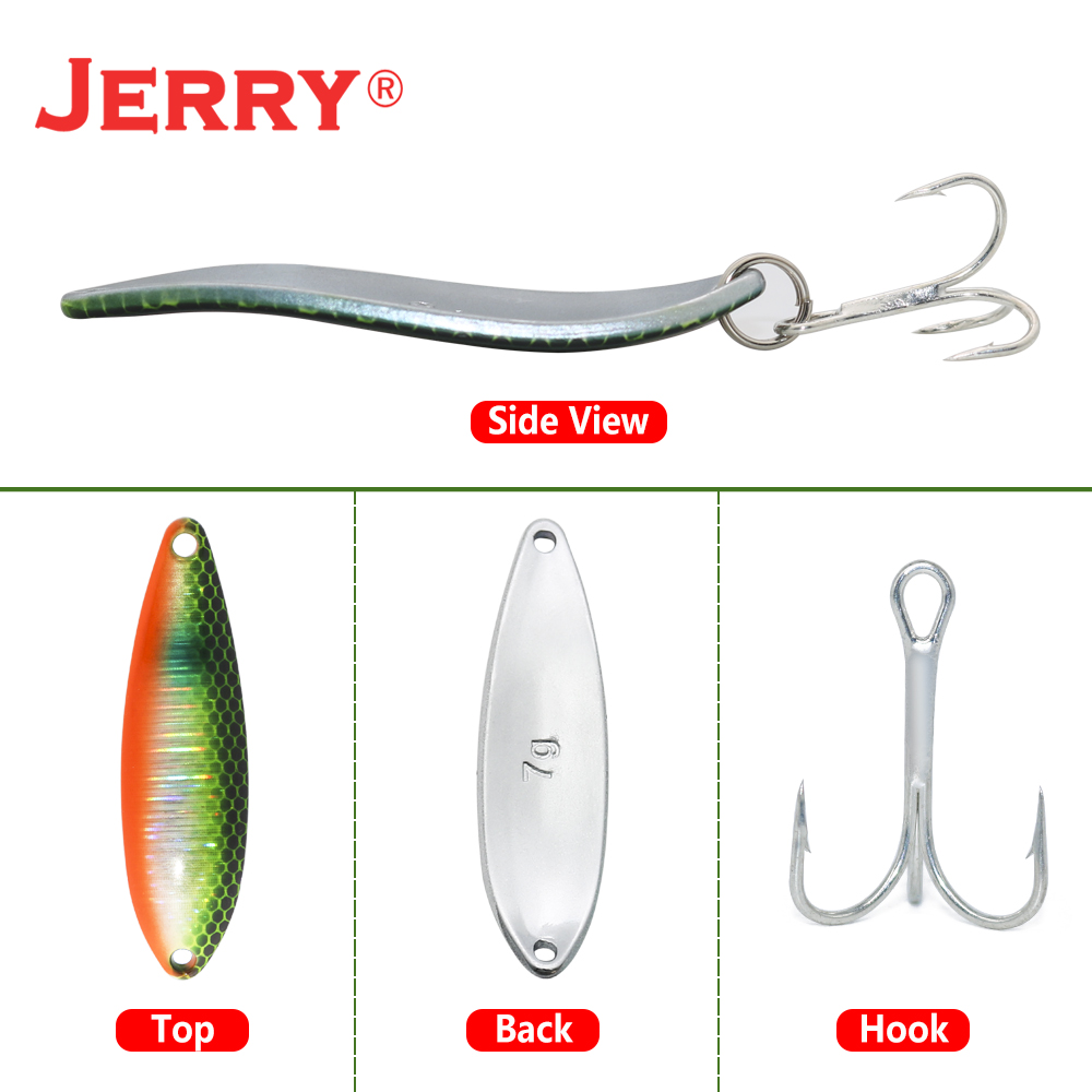 Jerry JDประดิษฐ์ช้อน7G 10Gโลหะ - Fishing Lure Spinnerbait บทวิจารณ์และราคา