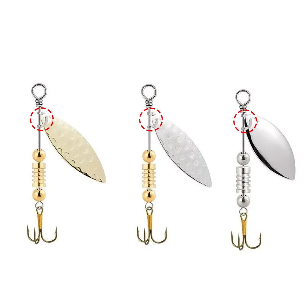 100 ชิ้นตกปลา U รูปคลิปคงที่ตก - Fishing Lure Spinner บทวิจารณ์และราคา
