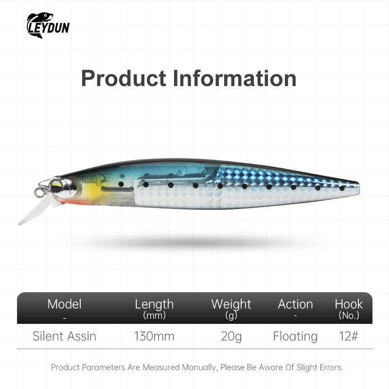 เหยื่อตกปลาทะเลลอยน้ำ LEYDUN ข - Fishing Lure Blade Bait บทวิจารณ์และราคา
